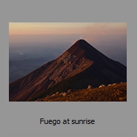 Fuego at sunrise